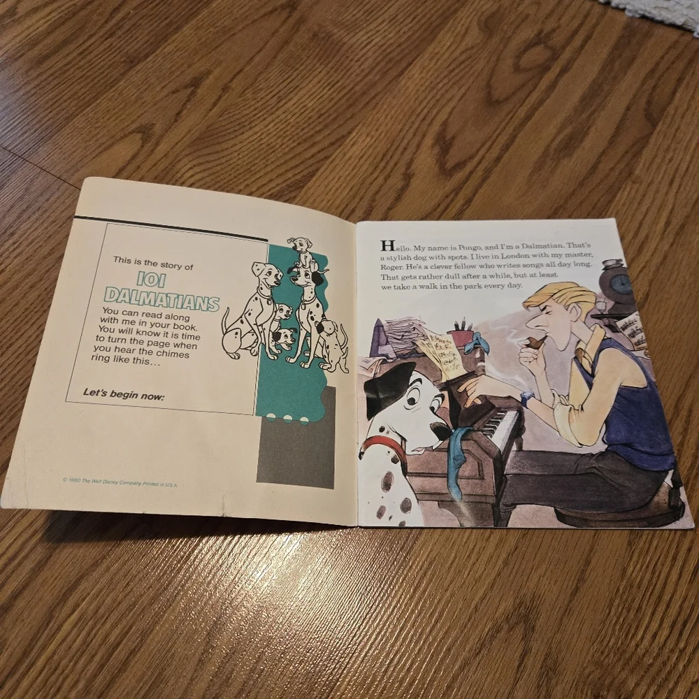 101 Dalmatians Walt Disney Book Paperback Vintage 1990 BOOK ONLY